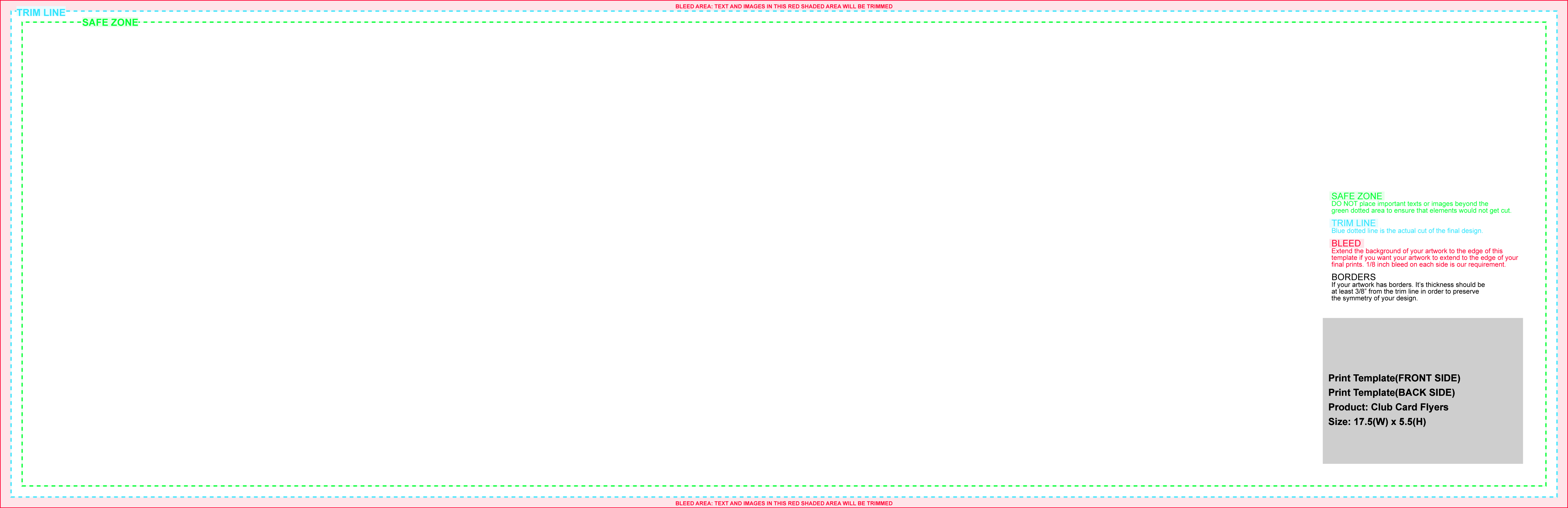 product line card template