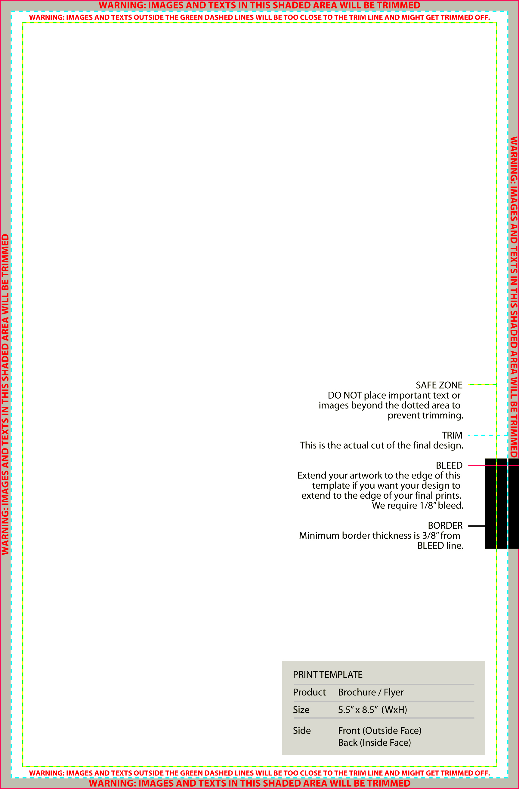 standard templates 1 2 page flyer template