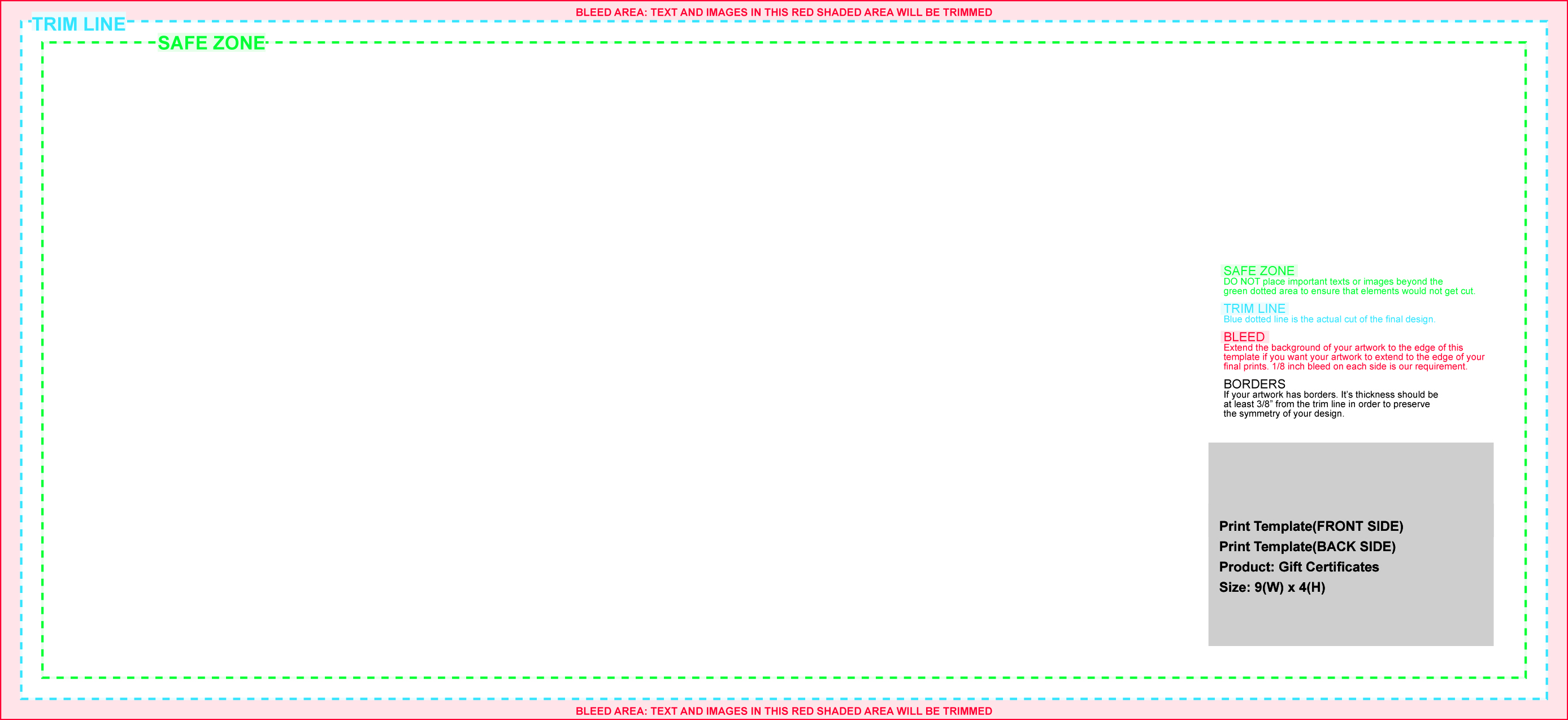 gift certificate printing on