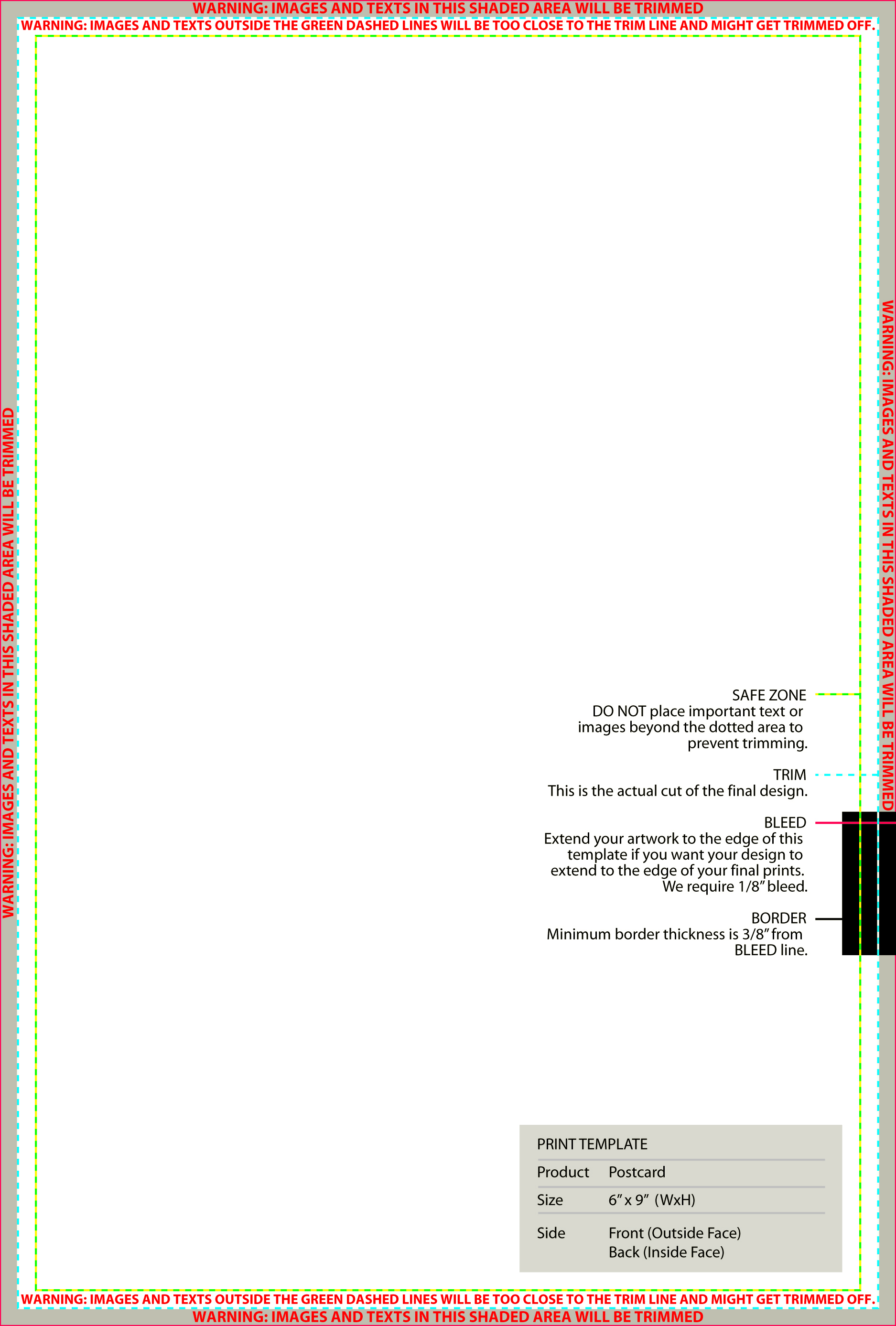 6 x 9 postcard template